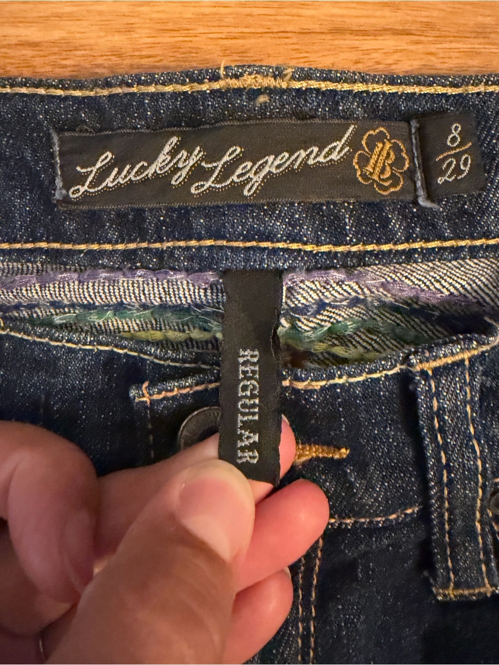 Lucky Brand Women’s Dark Blue Embroidered Jeans - Picture 3 of 6